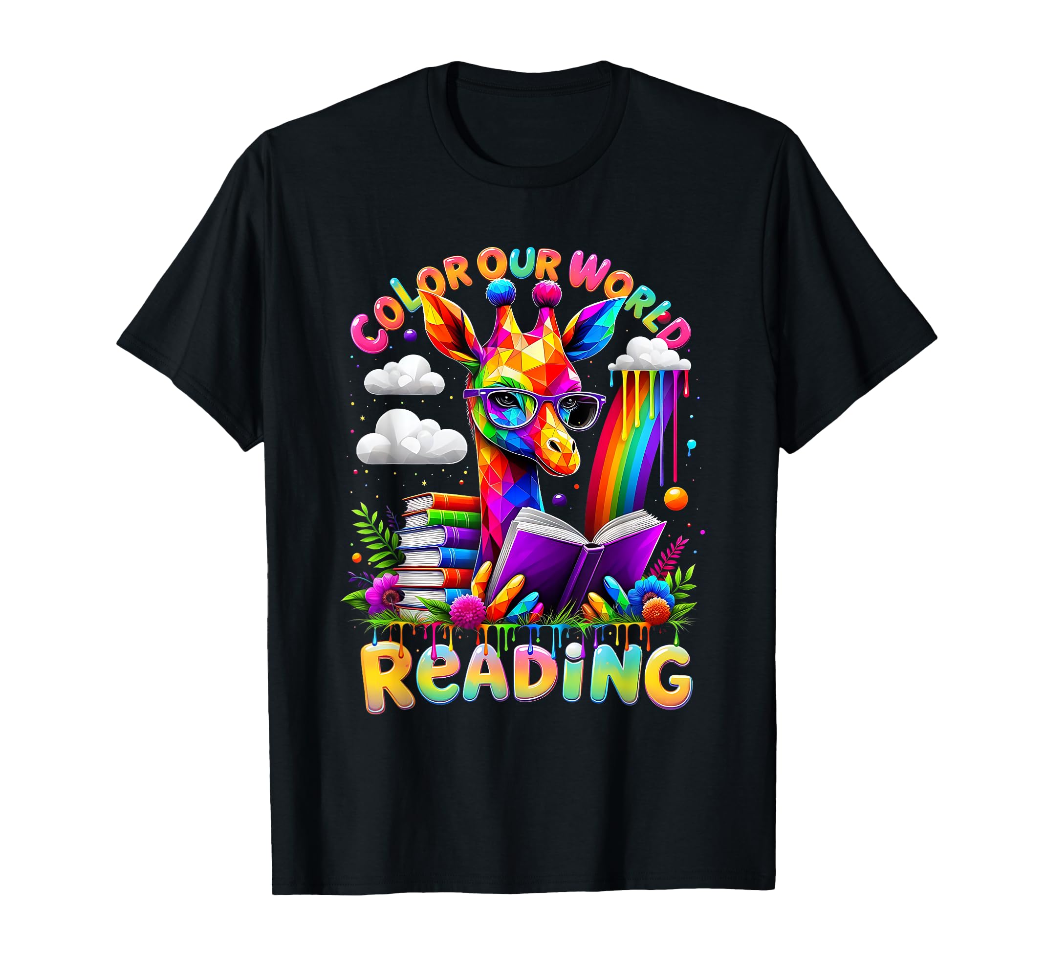Photo 1 of Reading Colors Our World Color Our World 2025 Reading Book T-Shirt