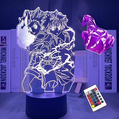 Amazon Com 3d Hunter Light 16 Colour Anime Lights Hunter X Hunter Gon Decor Light And Hisoka Lamp Led Illusion Optical Lamp Nursery Night Lights Touch Remote Control For Room Decoration Birthday Present Amazon Com 3d Hunter Light 16 Colour Anime Lights Hunter X Hunter Gon Decor Light And Hisoka Lamp Led Illusion Optical Lamp Nursery Night Lights Touch Remote Control For Room Decoration Birthday Present