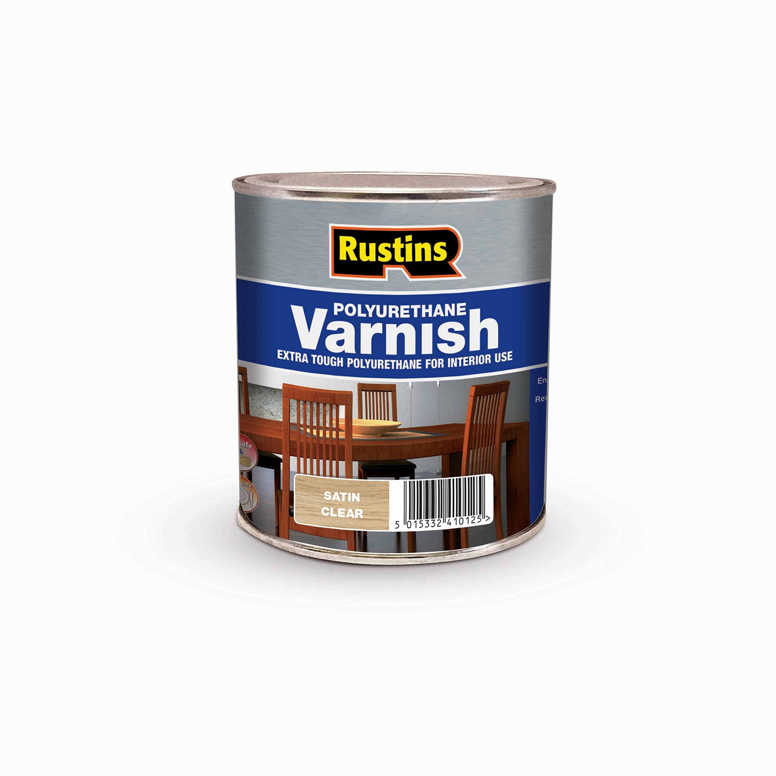 Rustins Polyurethane Varnish Clear Satin 250ml