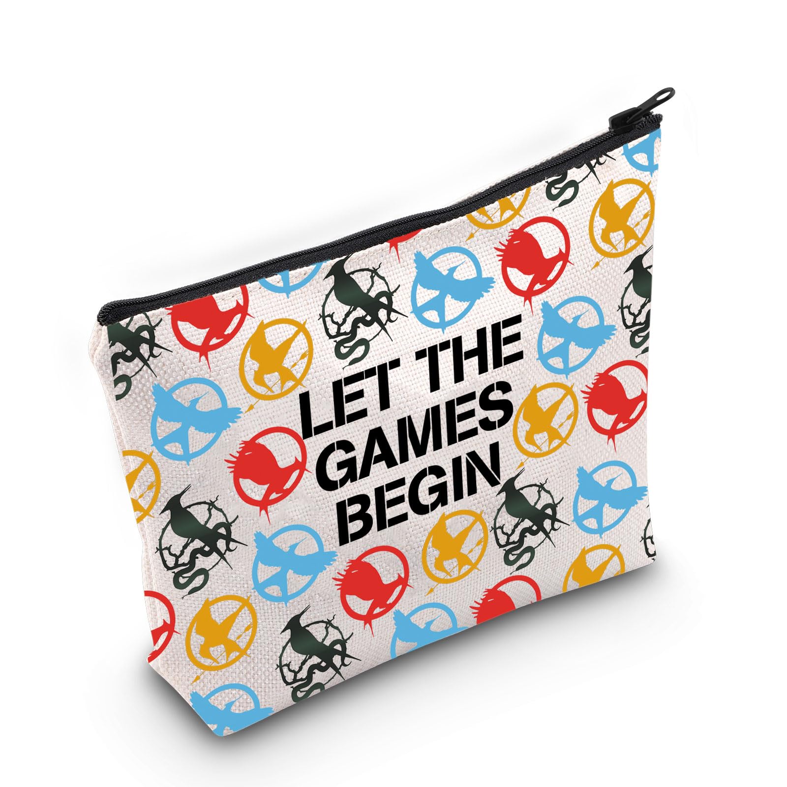 PLITI Hunger Movie Inspired Merch Hunger Series Fans Gift Let The Games Begin Songbirds and Snakes Makeup Bag (Games Begin bagU)