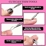 FANDAMEI 12pcs Nail Files Set Buffer Cuticle Remover Nipper Pusher Manicure view 4