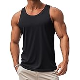 MAGCOMSEN Mens Workout Tank Tops Muscle Athletic Gym Cotton Undershirt Sleeveless Shirts