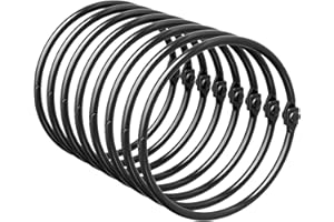 Bathway Shower Curtain Rings, Bathway Shower Curtain Hooks, Black Shower Curtain Rings Rust Proof, Anti-Drop Shower Rings for Curtain, Shower Hooks for Shower Curtain Rod Bathroom Curtain Rings