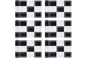 Fanfanwin 6 Pack Checkered Golf Flags 8 x 6 inch Portable 420D Nylon Training Target Flag with Tube Inserted Mini Practice Putting Green for Garden Yard Indoor Outdoor