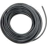 Raindrip 052005P 1/2-Inch by 50-Feet Black Poly Drip Watering Hose | Drip Irrigation, Irrigation Tubing, Drip Hoses, Polyethylene Tubing, 0.62 in ID, 50 ft L, buried or on the surface