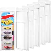 6 Pack 5 Separate Car Protector Case for Hot Wheels Mainline,Protector Packs Compatible with Hot Wheels Model,5 Car Clamshell Display Clamshell Cases Plastic Display Protective Case for Hot Wheel