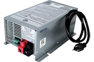 WFCO Genuine WF-9855-AD-CB RV Converter/Charger Deckmount 55Amp DC Output with Patented Auto Detect™ Technology Lead Acid Lithium Multi-Stage Charging