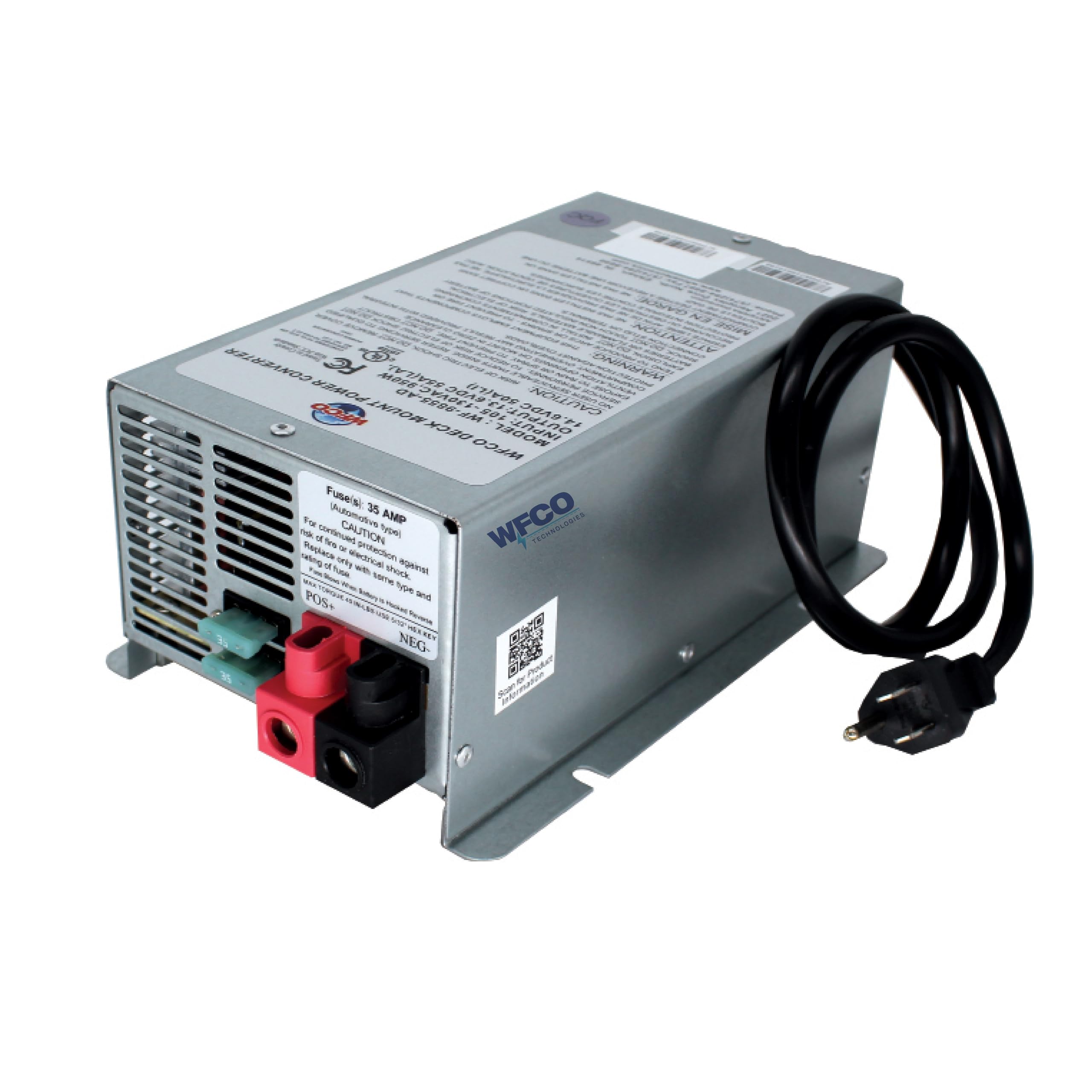 Photo 1 of WFCO Genuine WF-9875-AD-CB RV Converter/Charger Deckmount 75Amp DC Output with Patented Auto Detect™ Technology Lead Acid Lithium Multi-Stage Charging