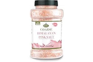 Good Tierra Himalayan Pink Salt in Jar - Coarse, 2.5 lb - Ideal for Bath Salt, Table Salt Grinders, and Spice Jars