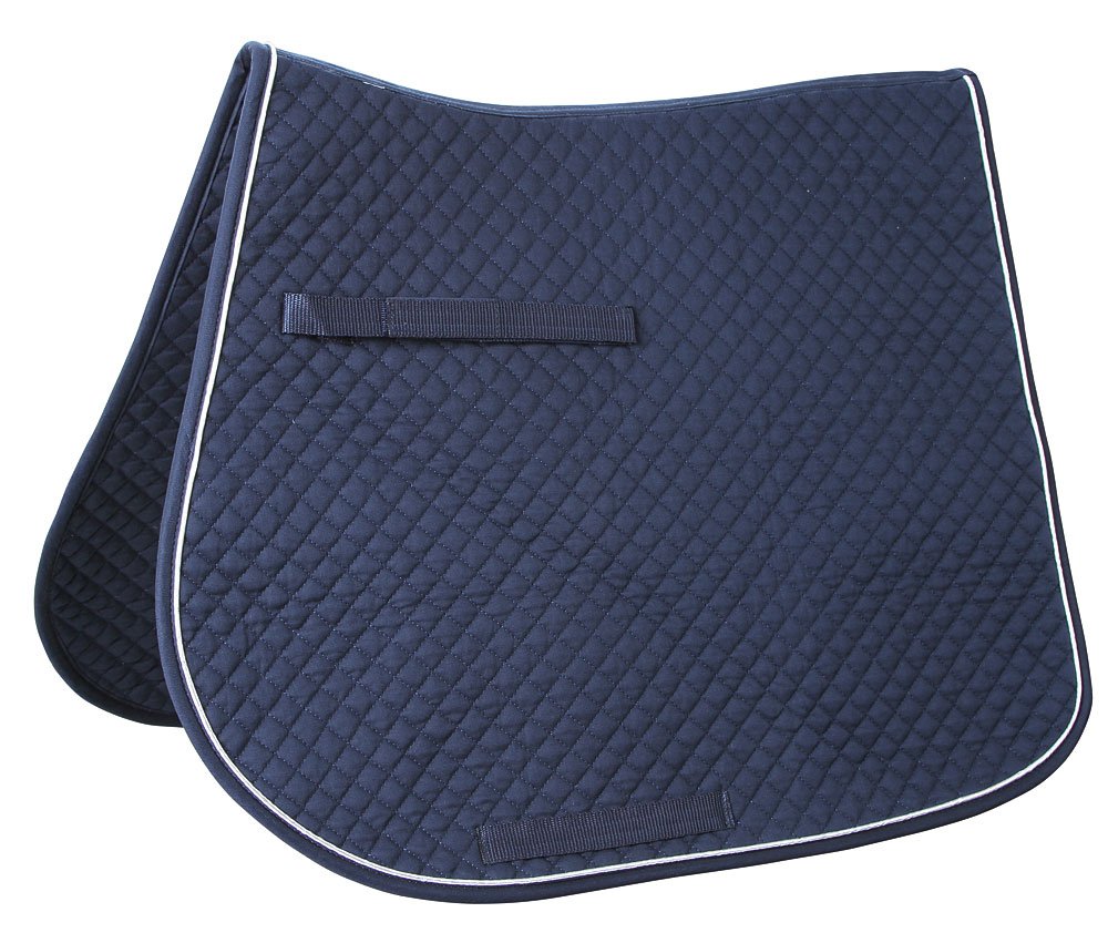 Kerbl 323810 Classic Saddle Pad - Silver/Navy