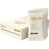 Jacob Bars, 20g Protein from Grass-Fed Sources, Variety Pack, 9 Count | Nothing Artificial, Clean Protein Bar
