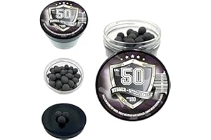 Rubber-Steel Balls 100 pcs. Premium Quality Hard Rubber Balls mixed with Steel Powder 2.7 Grams Heavy Reusable Projectiles Pa