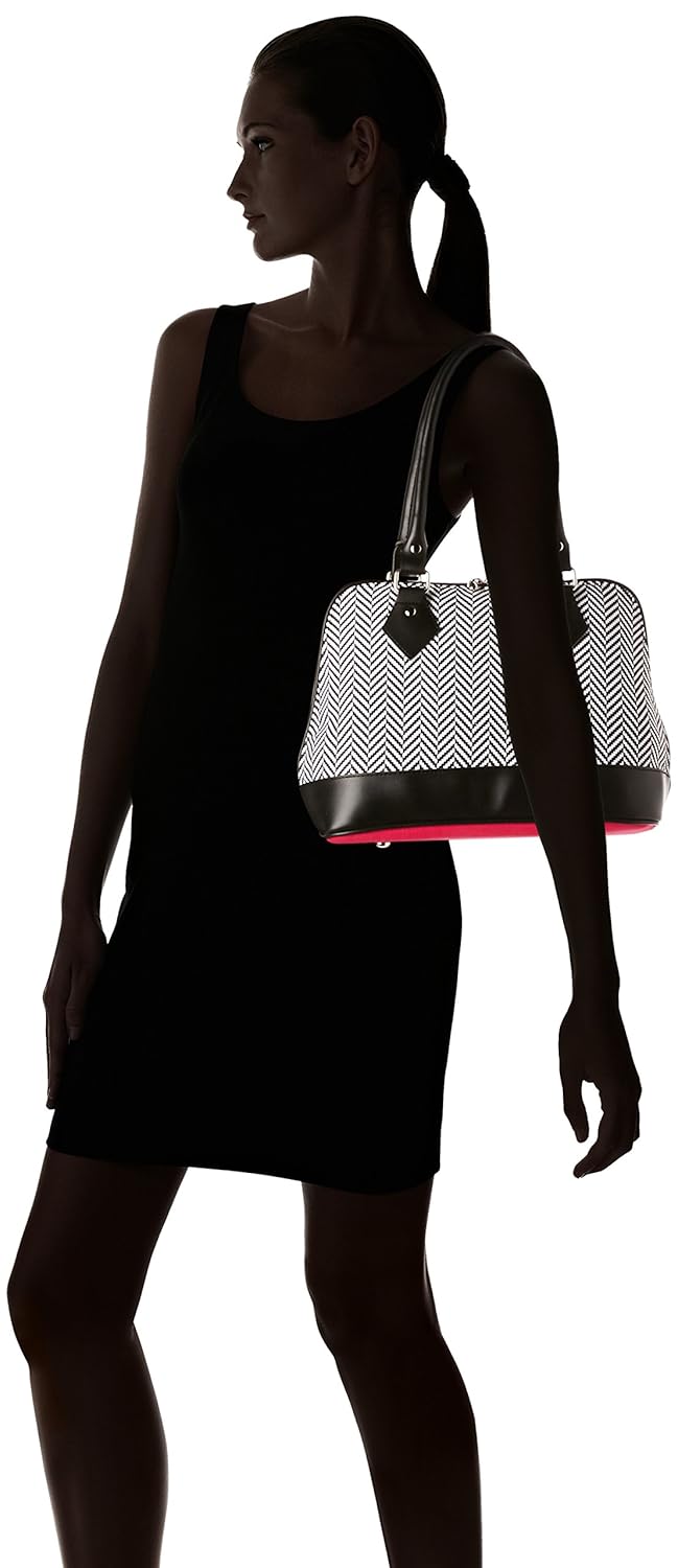 spade girl's satchel (b/w chevron) ()