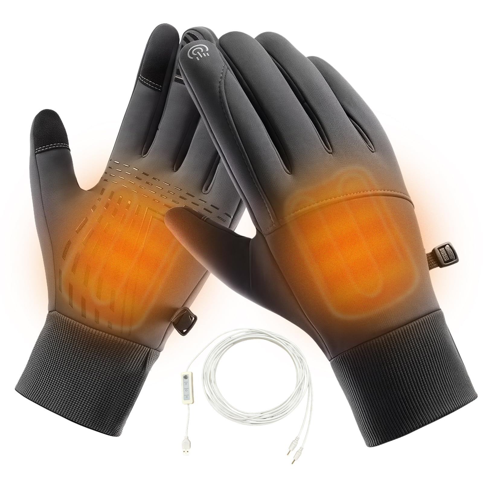 Photo 1 of ***GLOVES HAVE TO BE CONSISTENTLY PLUGGED IN TO BE FUNCTIONAL** HOkina Heated Gloves for Men Women Rechargeable Hand Warmer Gloves Waterproof & Touchscreen Winter Gloves for Winter Sports Skiing Snowboarding Cycling Hunting & Outdoor Work
