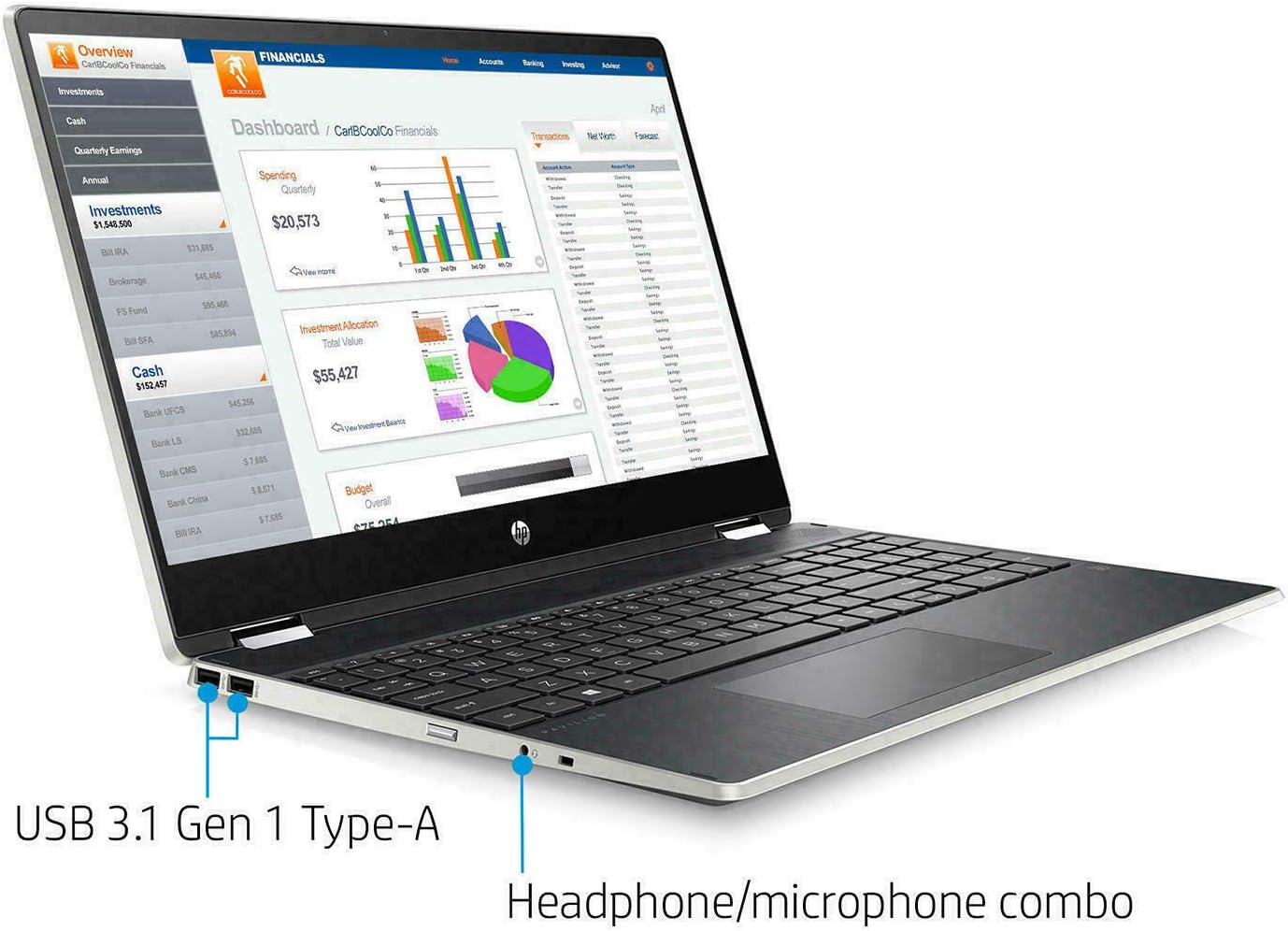 2020 HP Pavilion 15.6" 2-in-1 Convertible HD Touchscreen Laptop Intel Core i5-10210U 8GB DDR4 512GB M.2 SSD Windows 10: Computers & Accessories