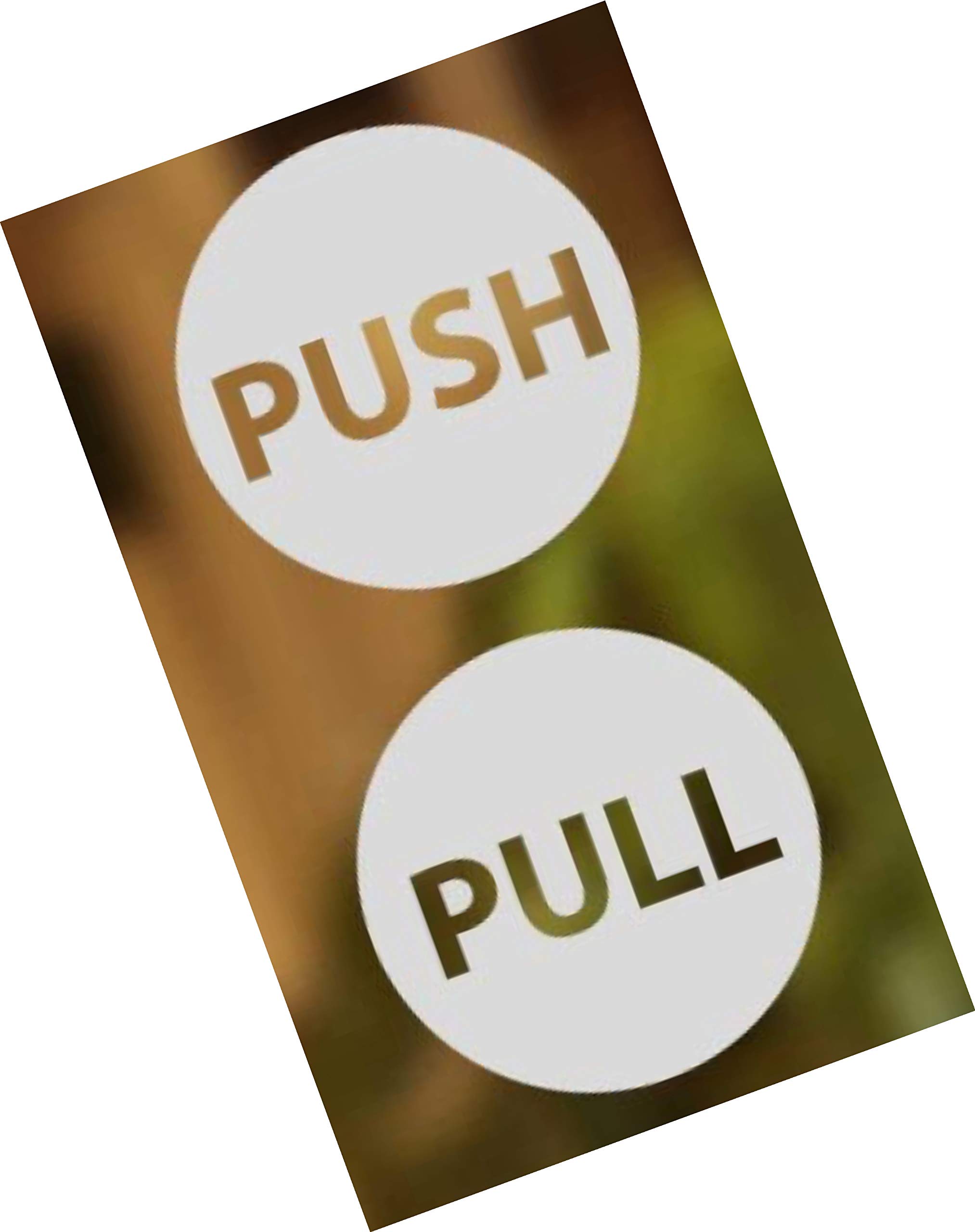 Pull Push Door Signs Stickers Shop Window Salon Bar Cafe Restaurant Office Vinyl Sign