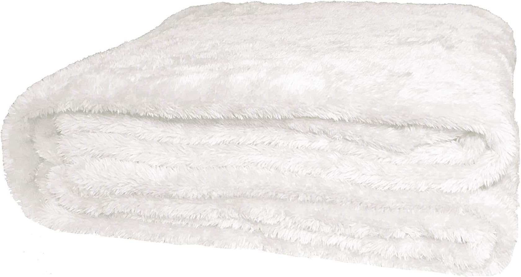 AUCOCU Extra Soft Throw Blanket, Sherpa/Microplush Material, 50 x 60 inches (Cream)