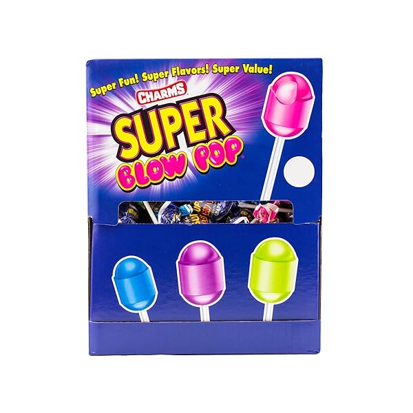 CHARMS BLOW POPS SUPER BLOW POPS, 7.69 POUNDS, 100 COUNT