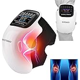 ADKJOY DTOKO Knee Massager -Large Screen, Adjustable Temperature, Cordless Knee Massagers with Heat and Vibration, Portable Wearable Knee Massager New Years Eve Valentine's Day Gift for Family - White