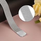 Vancle Stainless Steel Mesh Loop Strap for Fitbit Inspire 3 Silver view 3