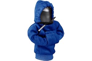 ZHSMS Gear Shift Hoodie, Universal Car Gear Shift Knob Cover, Funny Sweater Shifter Hoodie, 4.7 Inch Gear Stick Hoodie Protector Decoration(Dark Blue)