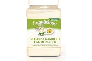 Eggylicious Vegan Scrambled Egg Replacer 1 lbs 8 oz (680 gm) | Plant-Based Egg Substitute | Protein-Rich Quick & Easy Breakfa