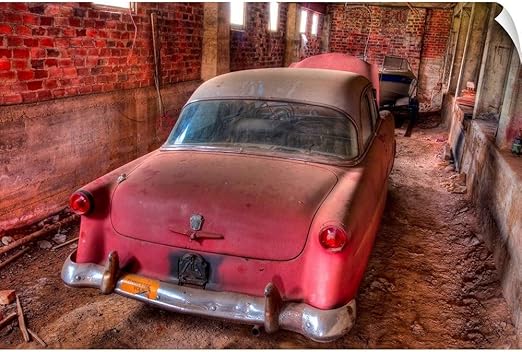 Amazon.com: CANVAS ON DEMAND '53 Red Ford Wall Decal, 48"x32": Home