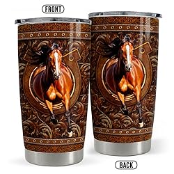 SANDJEST Horse Tumbler 20oz Stainless Steel