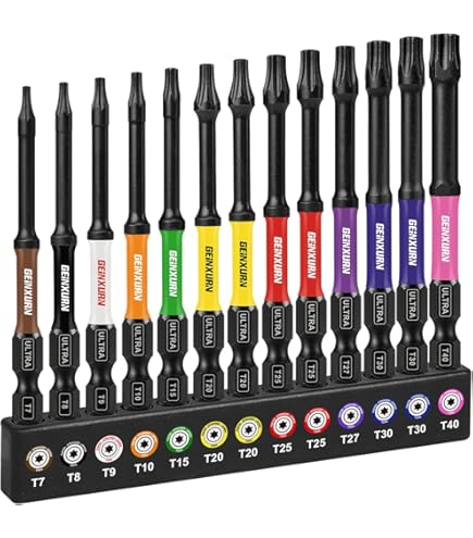 Irwin Torq Set Mit 6 Bits – 2,5 Cm Lange Einsatz-Bits Aus Robustem S2-Stahl