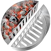Onlyfire Stainless Steel Contoured Charcoal Basket Holders Fits Kettle Grill,2 pcs for a Set