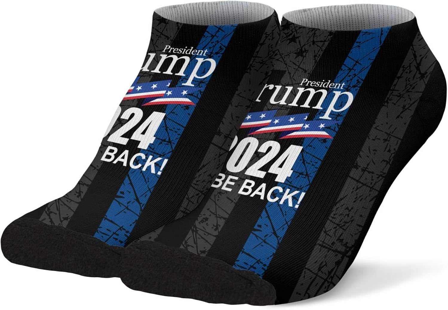 Trump 2024 I'll Be Back Men's Socks Breathable Running Compression Trump 2024 I'll Be Back Men's Socks Breathable Running Compression