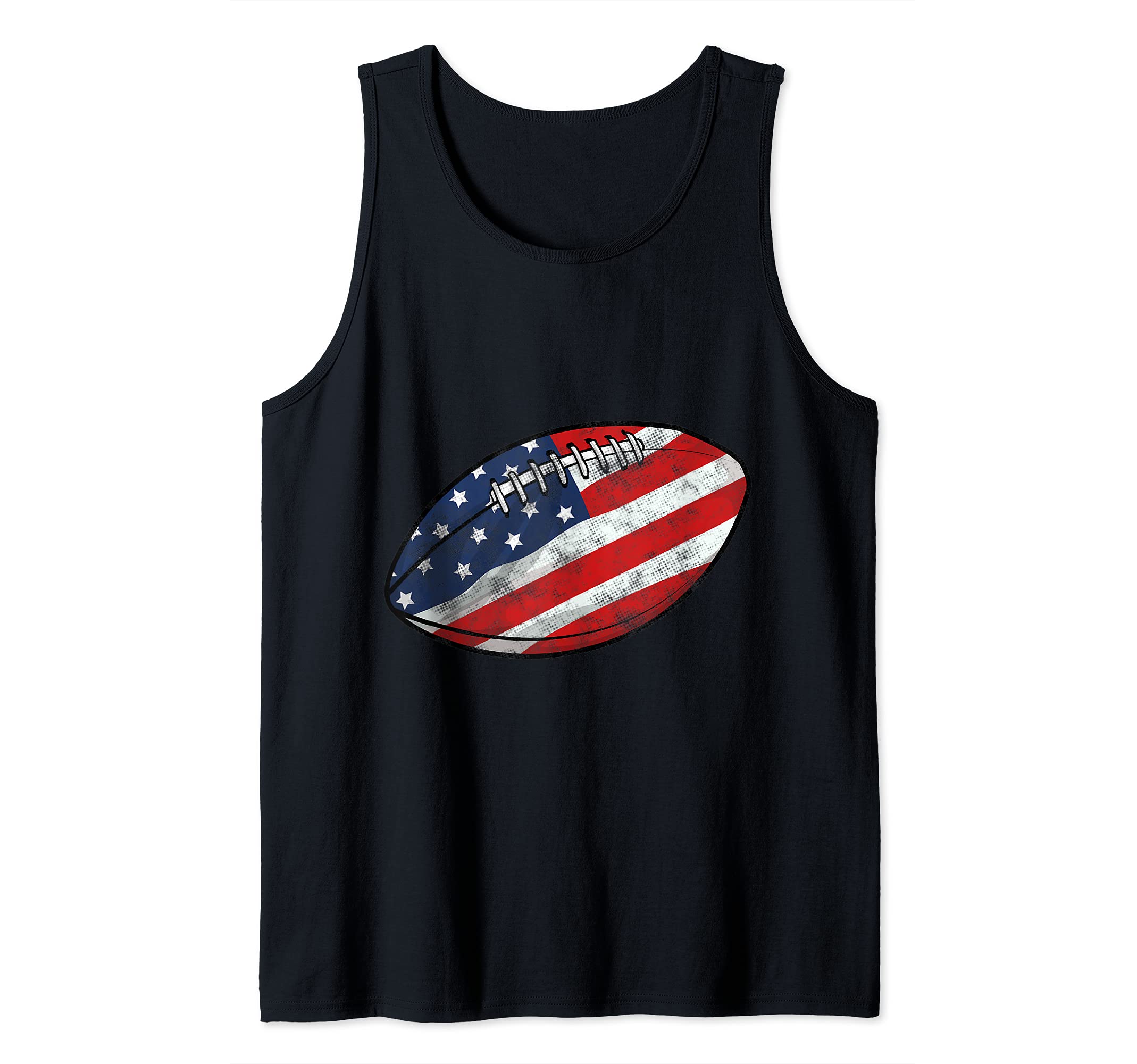 American Football USA Flag Tank Top