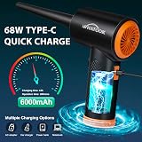 WHATOOK Compressed Air Duster Electric 60000 RPM 3-Speed USB-C view 2