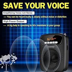 Portable Voice Amplifier Wireless & Wired Headset