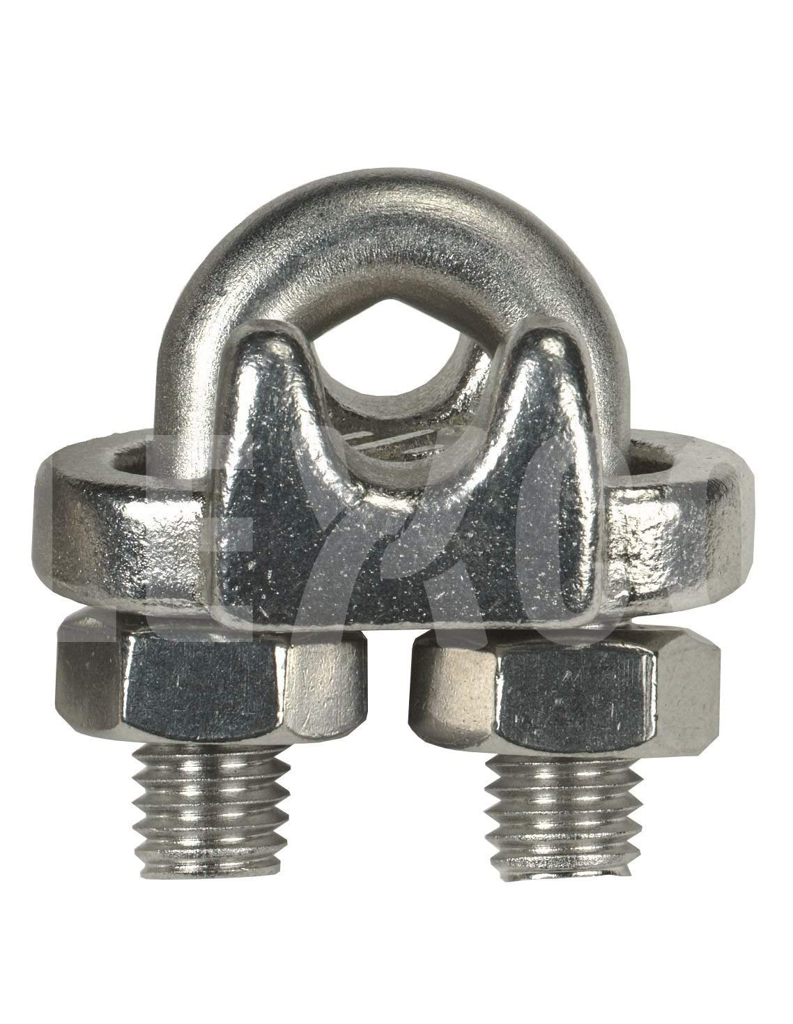 Lexco Cable 38CCDF Clip 3/8" Cable Drop Galvanized (20 Pieces