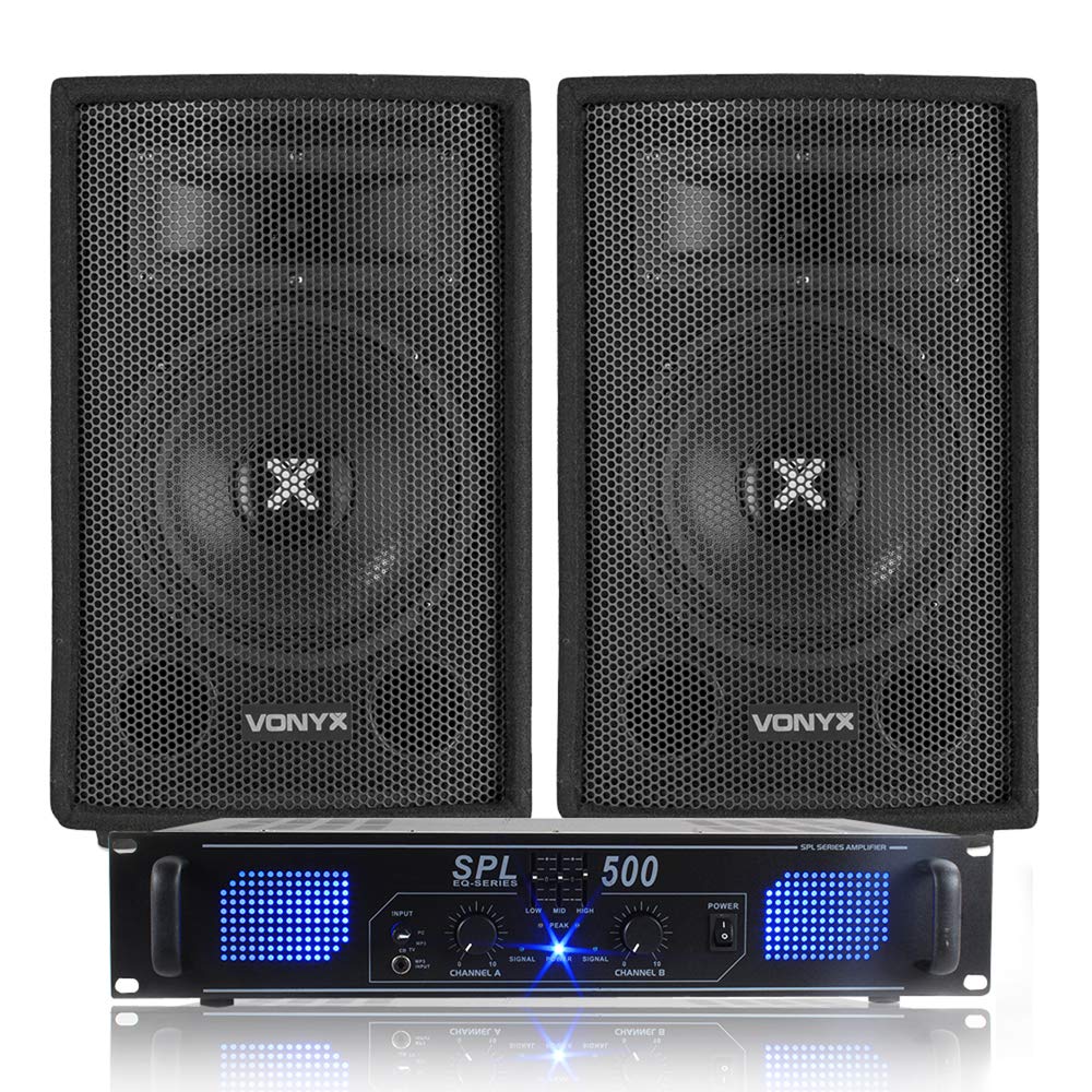 skytec 8 inch speakers