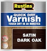 Rustins VSDO500 Quick Dry Varnish Dark Oak 500ml