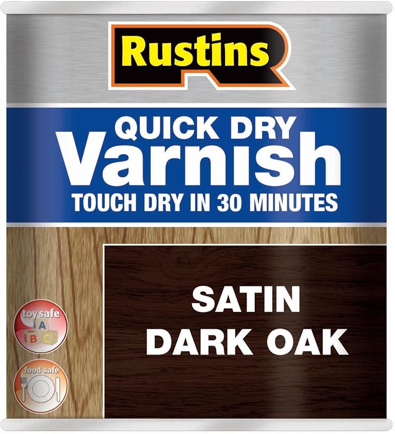 Rustins VSDO500 Quick Dry Varnish Dark Oak 500ml