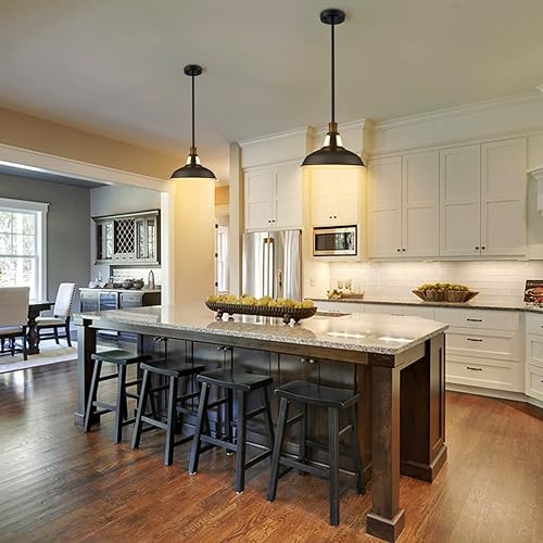 CLAXY Pendant Light Industrial Farmhouse Pendant Lighting Matte