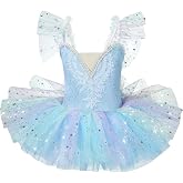 Ethereal Twirl Professional Ballet Tutu for Girls 3-12 | Pancake Performance Dance Dress for Recital, Competition &amp; Stage Wear