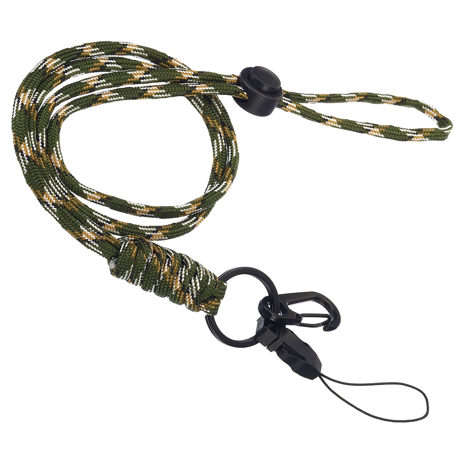 PATIKIL Neck Lanyard with Hook, Badge Lanyards Adjustable Long Strap ID Card Holder Keychains for Badge Holders, Camo Green