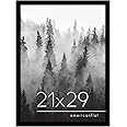 Americanflat 21x29 Picture Frame with Polished Plexiglass - Black Picture Frame with Engineered Wood - Epic Collection - Wide Photo Frame for Wall Display