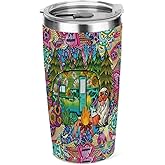 Camper Accessories RV Camping Gifts,20 oz Insulated Tumbler, Tumbler with Lid, Vacuum Travel Coffee Mug Stainless Steel Cup for Cold Hot Drink Gift for Women Friend Christmas Birthday Camper Traveler