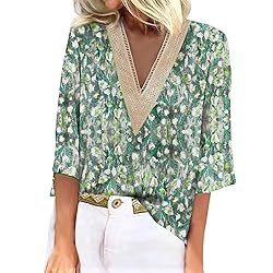 Cheifay Wowomens Tops 3/4 Sleeve Shirts for Women