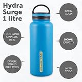 Polar Gear 1 Litre Vacuum Insulated Bottle Blue 12H Hot 24H Cold view 2