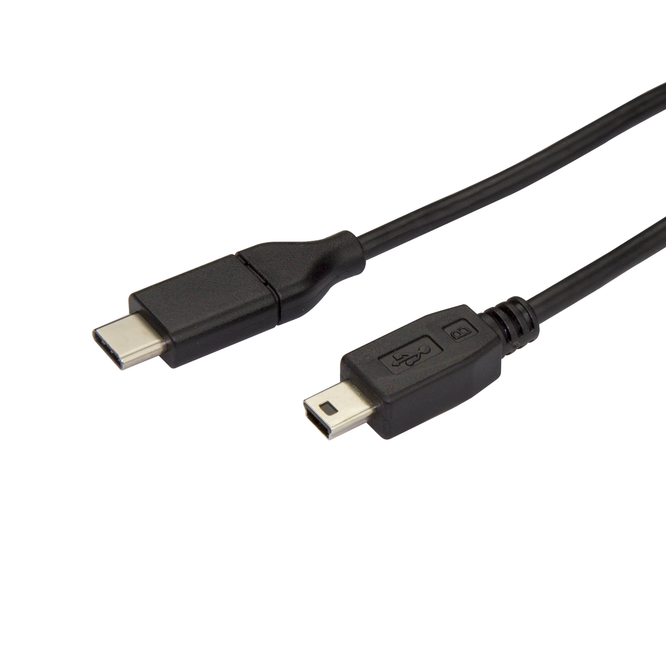 StarTech.com USB C to Mini USB Cable - 6 ft / 2m - M/M - USB 2.0 - Mini USB Cord - USB C to Mini B Cable - USB Type C to Mini USB (USB2CMB2M) — image 1