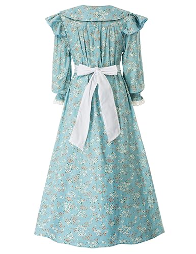 Girls Kids Pilgrim Dress Floral Colonial Costume Green 8-9Years in Kenya | Whizz Costumes Girls Kids Pilgrim Dress Floral Colonial Costume Green 8-9Years in Kenya | Whizz Costumes