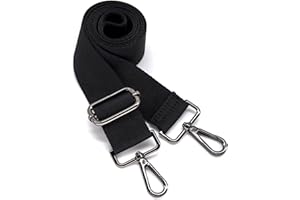 S&loyoe Thickened Solid Color Purse Straps Replacement Crossbody Bag Strap Adjustable Wide Guitar Straps for Handbags 1.5inch