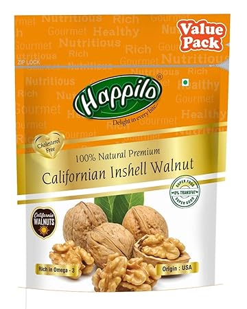 Happilo Premium 100% Natural Californian inshell Walnut 500g