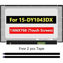 Side Screen For Laptop BRIGHTFOCAL New Screen Replacement For HP 15-dy1059ms 1Q0U5UA 15.6 FHD Full-HD IPS Touch Digitizer Oncell Touch High End LCD LED Display With Tape And Tool Acer N15v2 Screen